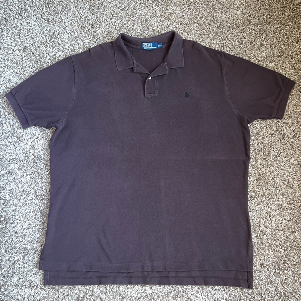 Men Polo Shirt brown size XL